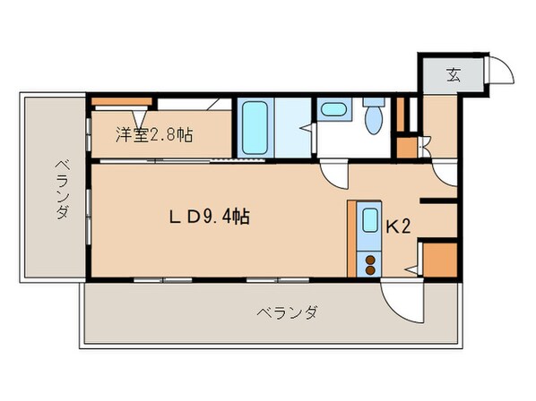 西新テングッドシティ　サボイの物件間取画像